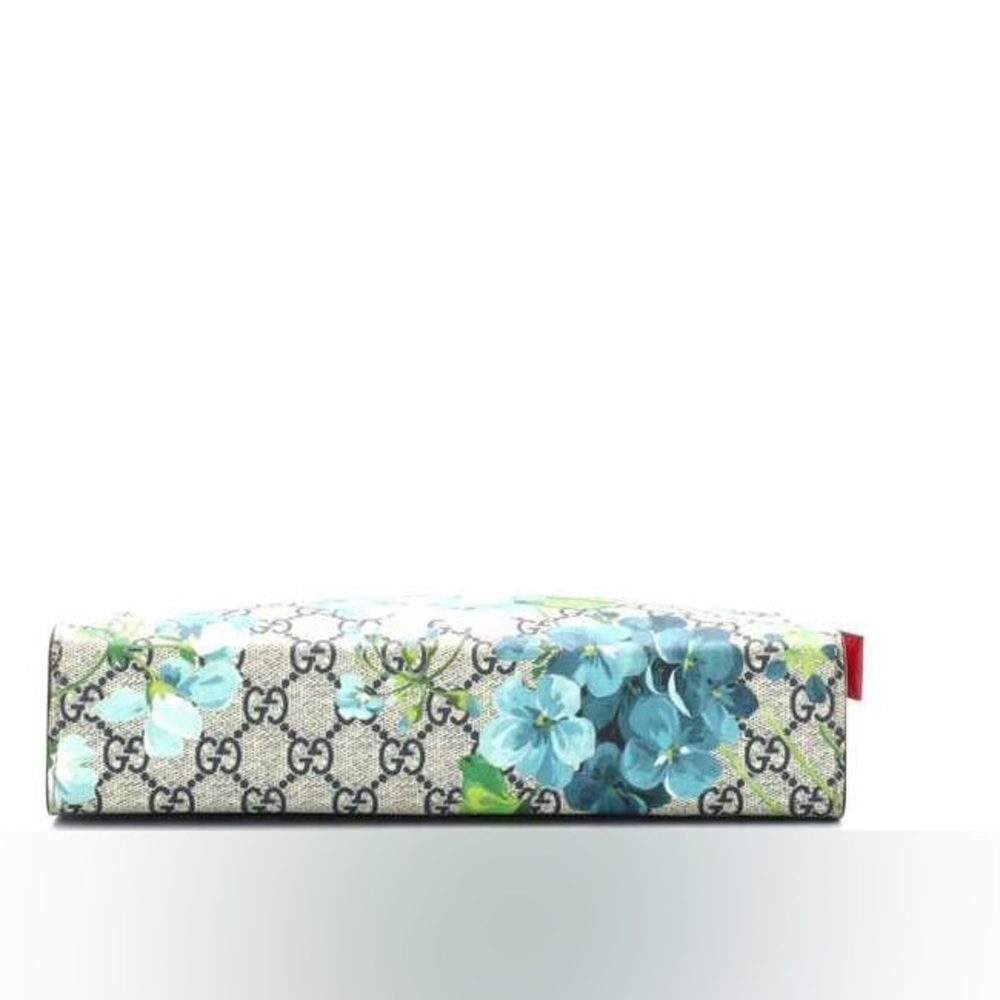 Gucci Floral Blue and Green Clutch - Picture 10 of 12